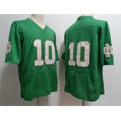 Men Notre Dame Fighting Irish Joe Montana #10 Green No Name 2023 Stitched Jersey