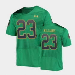 Men Notre Dame Fighting Irish Kyren Williams College Football Green Replica Jersey