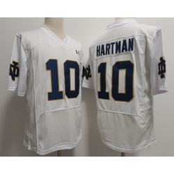 Men Notre Dame Fighting Irish Sam Hartman #10 White 2023 Stitched Jersey
