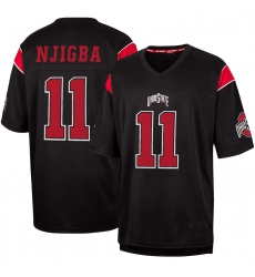 Men Ohio State Buckeyes  11 Jaxon Smith Njigba Black Colosseum Fashion Stitched Jersey
