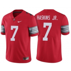 Men Ohio State Buckeyes #7 Dwayne Haskins Jr.Red Jersey
