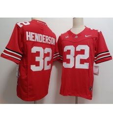 Ohio State Buckeyes #32 TreVeyon Henderson Red F U S E Jersey