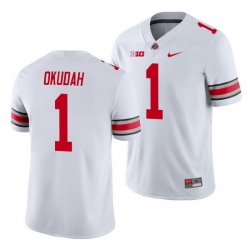 Ohio State Buckeyes Jeff Okudah White Game Men'S Jersey