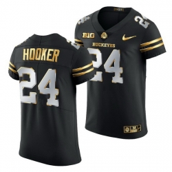 Ohio State Buckeyes Malik Hooker Black Golden Edition Jersey