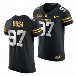 Ohio State Buckeyes Nick Bosa Black Golden Edition Jersey