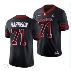 Men Oklahoma Sooners Unity Anton Harrison #71 Colleage NCAA Black Stitched Jersey