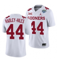 Oklahoma Sooners Brendan Radley Hiles White 2020 Cotton Bowl Classic College Football Jersey