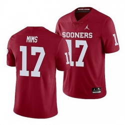 Oklahoma Sooners Marvin Mims Crimson Limited Men'S Jersey