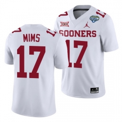 Oklahoma Sooners Marvin Mims White 2020 Cotton Bowl Classic College Football Jersey