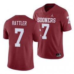 Oklahoma Sooners Spencer Rattler Crimson Game Men'S Jersey