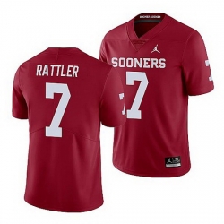 Oklahoma Sooners Spencer Rattler Crimson Limited Men'S Jersey