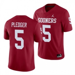 Oklahoma Sooners T.J. Pledger Crimson Alumni Men'S Jersey