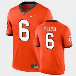 Men Oklahoma State Cowboys Ethan Bullock College Football Orange Game Jersey