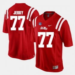 John Jerry Red Ole Miss Rebels Alumni Football Game Jersey