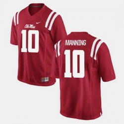 Men Ole Miss Rebels Eli Manning College Football Red Jersey