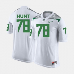 Men Oregon Ducks Cameron Hunt College Football White Jersey