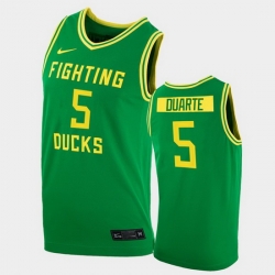 Men Oregon Ducks Chris Duarte College Basketball Green Replica 2020 21 Jersey