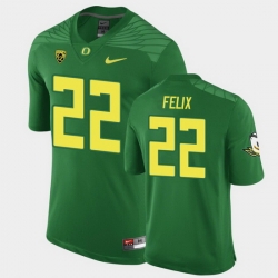 Men Oregon Ducks Darrian Felix Replica Green Game Football Jersey