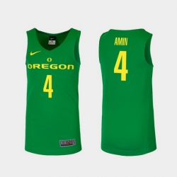 Men Oregon Ducks Ehab Amin Green Replica College Basketball Jersey