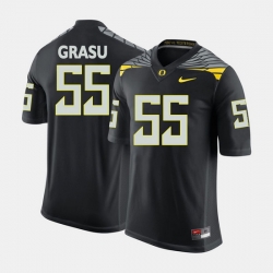 Men Oregon Ducks Hroniss Grasu College Football Black Jersey