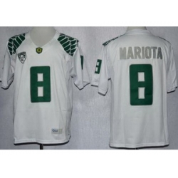 Oregon Duck 8 Marcus Mariota White Limited NCAA Jerseys