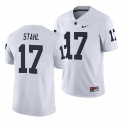 penn state nittany lions mason stahl white college football men's jersey