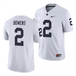 penn state nittany lions micah bowens white college football men's jersey