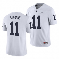 penn state nittany lions micah parsons white game men's jersey