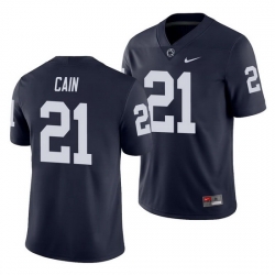 penn state nittany lions noah cain navy college football men's jersey