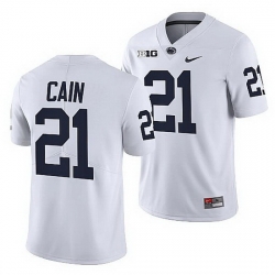 penn state nittany lions noah cain white college football men jersey