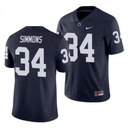 penn state nittany lions shane simmons navy college football men's jersey