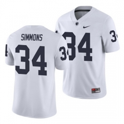 penn state nittany lions shane simmons white college football men's jersey