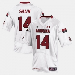 Men South Carolina Gamecocks Connor Shaw College Football White Jersey