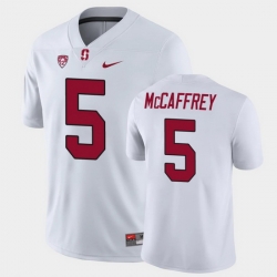 Men Stanford Cardinal Christian Mccaffrey Game White College Football Jersey