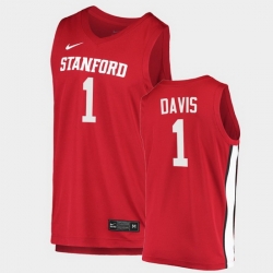 Men Stanford Cardinal Daejon Davis College Basketball Red 2020 21 Jersey