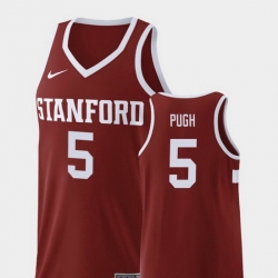 Men Stanford Cardinal Kodye Pugh Wine Replica College Basketball Jersey