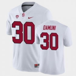Men Stanford Cardinal Levani Damuni Game White College Football Jersey
