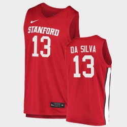 Men Stanford Cardinal Oscar Da Silva College Basketball Red 2020 21 Jersey