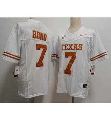  Texas Longhorns #7 Isaiah Bond White  F U S E Jersey