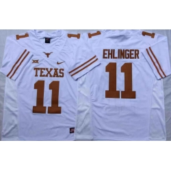 Men Nike Texas Longhorns Sam Ehlinger Texas White College Football Jersey