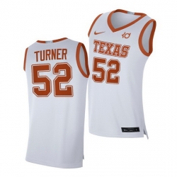 Texas Longhorns Myles Turner White Alumni Player Texas Longhorns Jersey