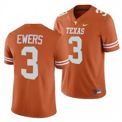 Texas Longhorns Quinn Ewers Orange College Football Jersey