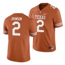 Texas Longhorns Roschon Johnson Texas Orange College Football Men'S Jersey