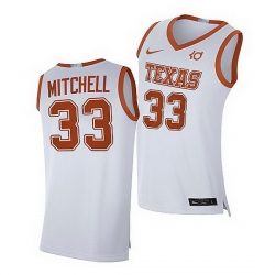 Texas Longhorns Tre Mitchell White Alumni Player Limited 2021 Top Transfers Jersey
