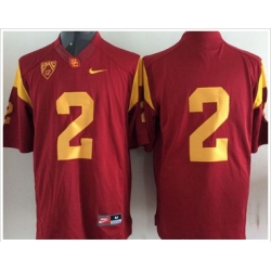 USC Trojans #2 Robert Woods Red Stitched NCAA Jersey