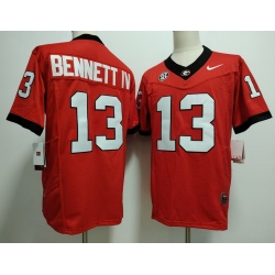  Georgia Bulldogs #13 Stetson Bennett IV Red F U S E Jersey