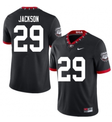 2020 Men #29 Darius Jackson Georgia Bulldogs Mascot 100th Anniversary College Football Jerseys Sale-