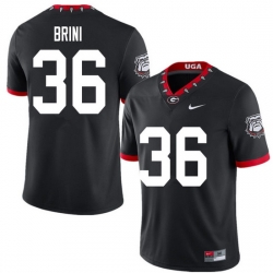 2020 Men #36 Latavious Brini Georgia Bulldogs Mascot 100th Anniversary College Football Jerseys Sale