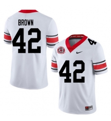 2020 Men #42 Matthew Brown Georgia Bulldogs 1980 National Champions 40th Anniversary College Footbal