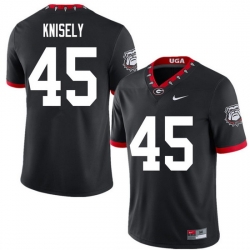 2020 Men #45 Kurt Knisely Georgia Bulldogs Mascot 100th Anniversary College Football Jerseys Sale-Bl